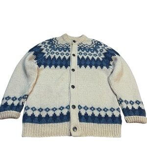 Vintage‎ Nordfender Sportswear Norwegian Wool Cardigan Sweater